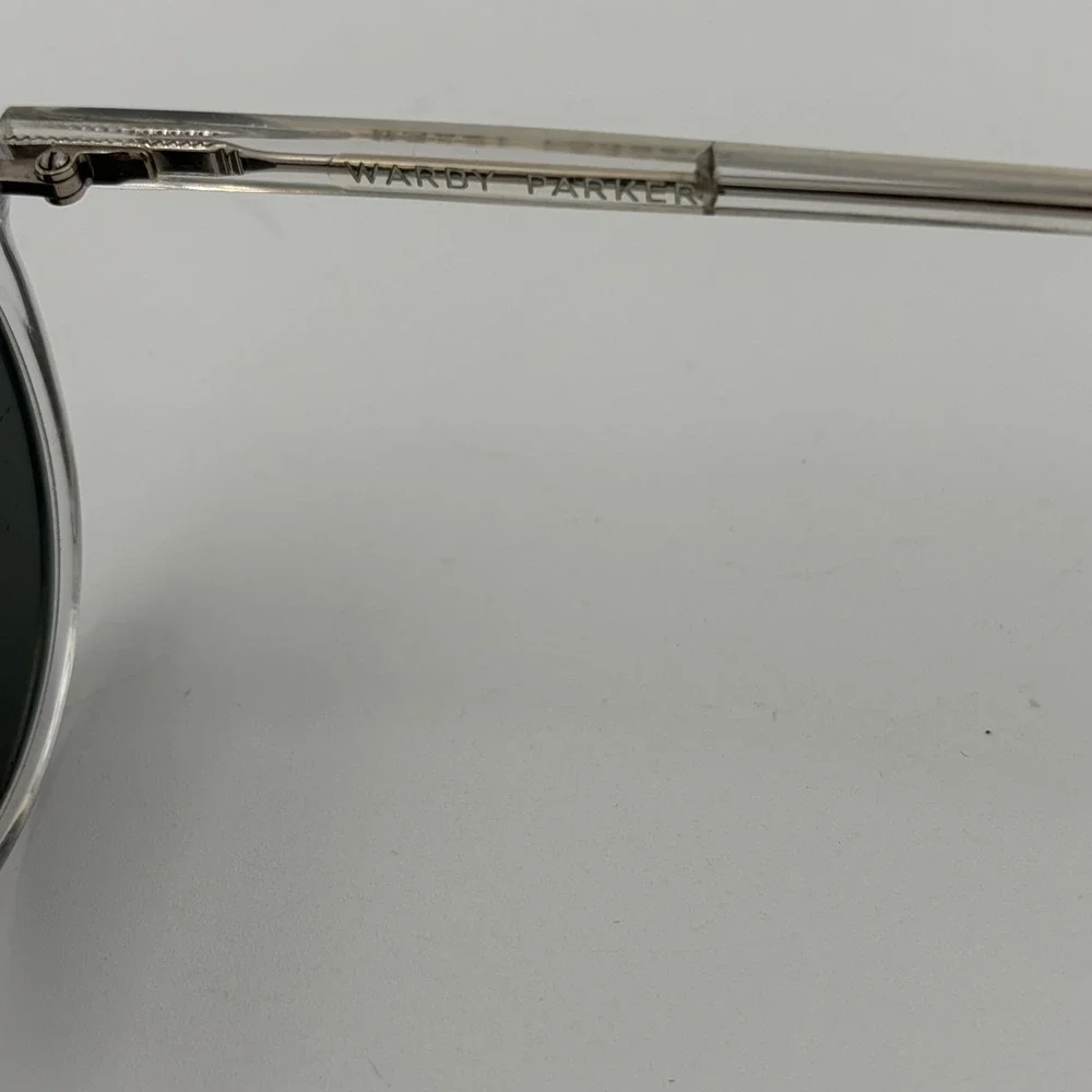 Warby Parker Glasses Frames Clear Silver Round Haskell Frame Only